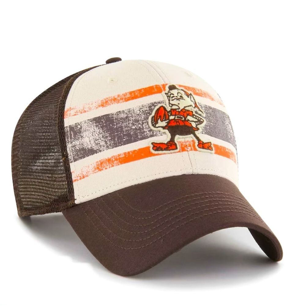 Men's Cleveland Browns '47 Cream Breakout MVP Trucker Adjustable Hat